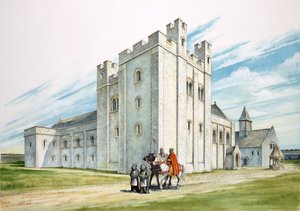 Los Edificios Centrales, Castillo Viejo de Sherborne, Dorset