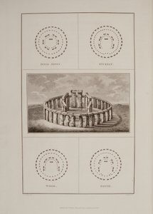 Vista de Stonehenge, de The History of Ancient Wiltshire de Sir Richard Colt Hoare, grabado por James Basire, Londres, 1810-11 de Philip Crocker