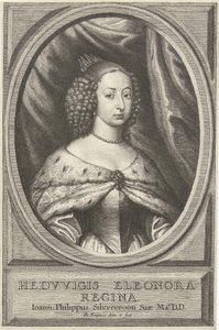 Retrato de Hedwig Eleonora, Reina de Suecia de Philip Fruytiers