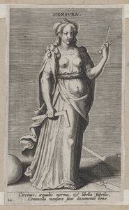 Mensura, de Prosopographia, ca. 1585-90 de Philip Galle