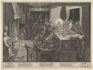 La muerte de la Virgen de Philip Galle