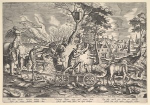 El Triunfo del Tiempo, 1574 de Philip Galle