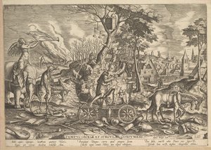 El triunfo del tiempo de Philip Galle