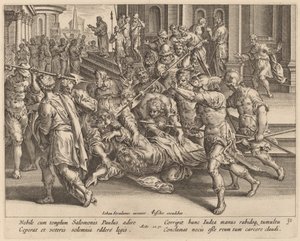 El arresto de San Pablo de Philip Galle after Jan van der Straet