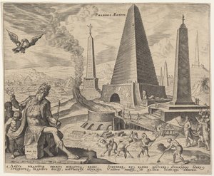 Las pirámides de Egipto de Philip Galle, after Maerten van Heemskerck