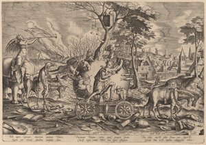 El Triunfo del Tiempo de Philip Galle after Pieter Bruegel the Elder