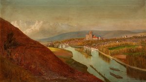 Sens desde los viñedos, 1863 de Philip Gilbert Hamerton