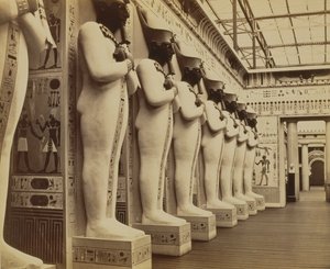 El Tribunal de Egipto y la Fachada del Salón de los Colosos, Palacio de Cristal, Sydenham, 1854