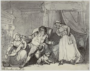 Thomas Rowlandson, El marido borracho de Philip Henry Delamotte