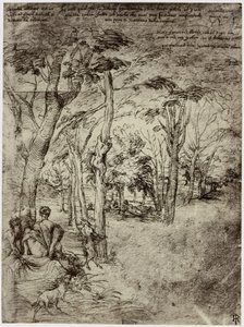 Titiaan, diseño para un cuadro de Philip Henry Delamotte