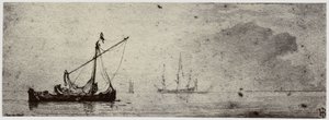 Van der Velde, una barcaza de Philip Henry Delamotte