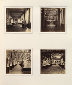 [Vistas del Tribunal de Escultura Griega incluyendo el Busto de Minerva], ca. 1859 de Philip Henry Delamotte.