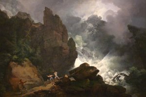 Una avalancha en los Alpes de Philip James de Loutherbourg