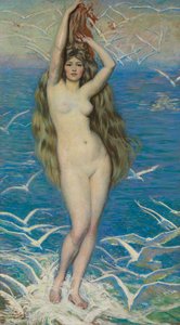 Niña con gaviotas, c.1920