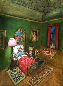 Town Mouse and Country Mouse (gouache sobre papel) de Philip Mendoza