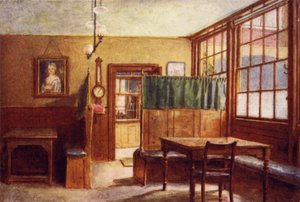 Sala de café de Old Bell Inn, Holborn, 1897