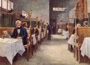 Comedor de Cock Tavern, Fleet Street, destruido 1886 de Philip Norman