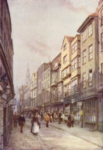 Calle Holywell, Strand, mirando al este, 1900 de Philip Norman