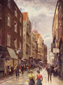 Holywell Street, Strand, mirando al Oeste, 1900 de Philip Norman