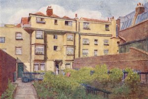 Números 13, 14 y 15 de Nevills Court, Fetter Lane, 1901