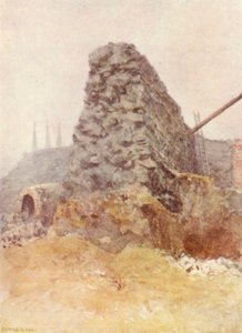 Restos del Muro Romano, Newgate, 1903 de Philip Norman