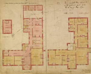 Planes para la Casa Roja, Bexley Heath, 1859