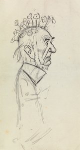 Retrato caricaturesco de Gladstone