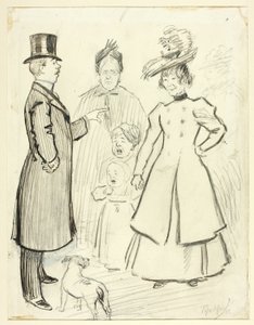 Escena Humorística de la Vida en Londres en el East End de Philip William May