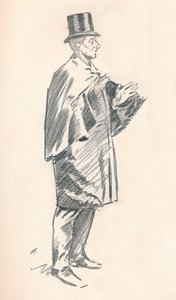 Boceto a lápiz de plomo por Phil May, siglo XIX, 1903-1904 de Philip William May