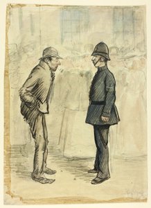 Policía y vagabundo de Philip William May