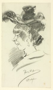 Perfil de una mujer de Philip William May