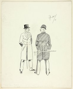Dos caballeros con bastones de Philip William May