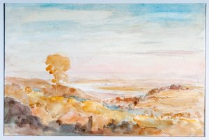 Valle del Severn sobre Newnham, desde Littledean, c.1909 de Philip Wilson Steer