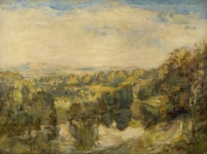 El Río Teme, Atardecer, cerca de Ludlow - Las Colinas Clee en la Distancia de Philip Wilson Steer