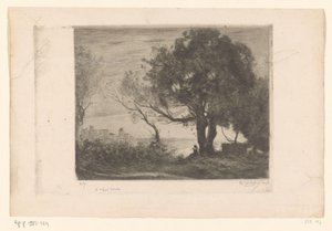 Paisaje con flautista bajo un árbol y la silueta de una ciudad
Soir (título original) de Philip Zilcken (signed by artist)