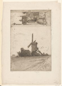 Molino en un paisaje de pradera y vista de la calle Ravenstein en Bruselas
Vieux moulin a Laeken / Rue Ravenstein (Bruxelles) (título original) de Philip Zilcken (signed by artist)