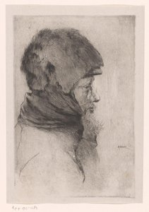 Cabeza de un anciano, en perfil
Vieux Mendiant (título original) de Philip Zilcken