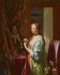 Dama en su tocador, c.1720 de Philip van Dijk