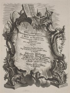Picturae Chalcographicae Historiam Veteris et Novi Testamenti de Philipp Andreas Kilian after Various Artists, Johann Michael Wagner