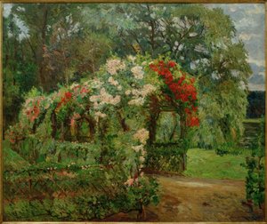 Pérgola de rosas en el jardín de Richter de Philipp Franck