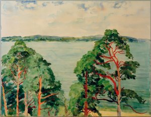 Paisaje del Wannsee de Philipp Franck