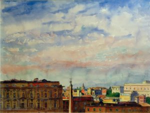 Nubes sobre Roma de Philipp Franck