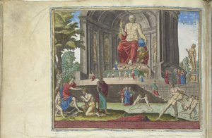 La estatua de Júpiter en Olimpia de la serie Las Ocho Maravillas del Mundo, 1572