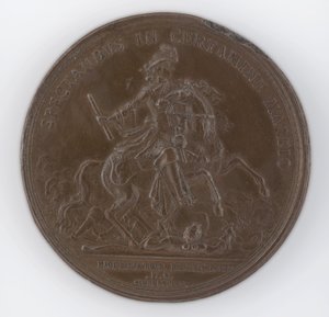 Medalla de bronce que conmemora la muerte de Federico, duque de Schomberg