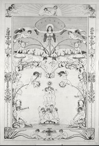 Tarde ... (grabado) de Philipp Otto Runge