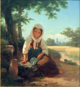 Niña en la fuente de Philipp Rumpf