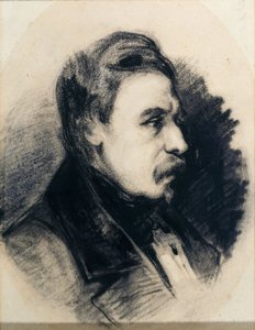 Retrato de perfil de Godofredo Cavaignac