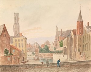 Brujas (acuarela sobre papel) de Philippe Auguste de Peellaert