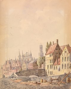 Brujas (acuarela sobre papel) de Philippe Auguste de Peellaert