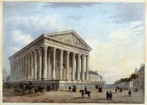 Eglise de la Madeleine - en "Promenade dans Paris et ses environs" por Jacottet y Benoist, París de Philippe Benoist
